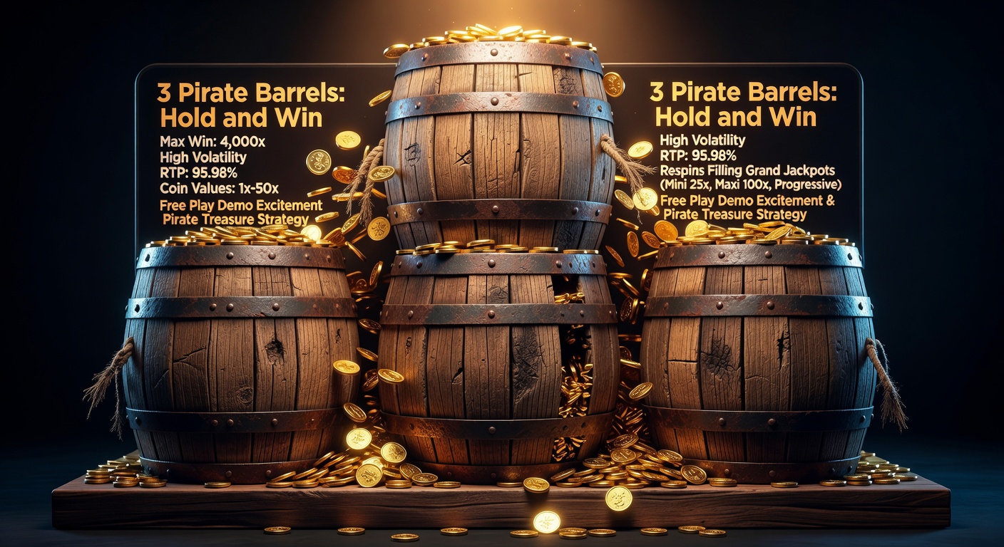 3 Pirate Barrels: Hold and Win Slot Demo — Honest Review, RTP & Volatility