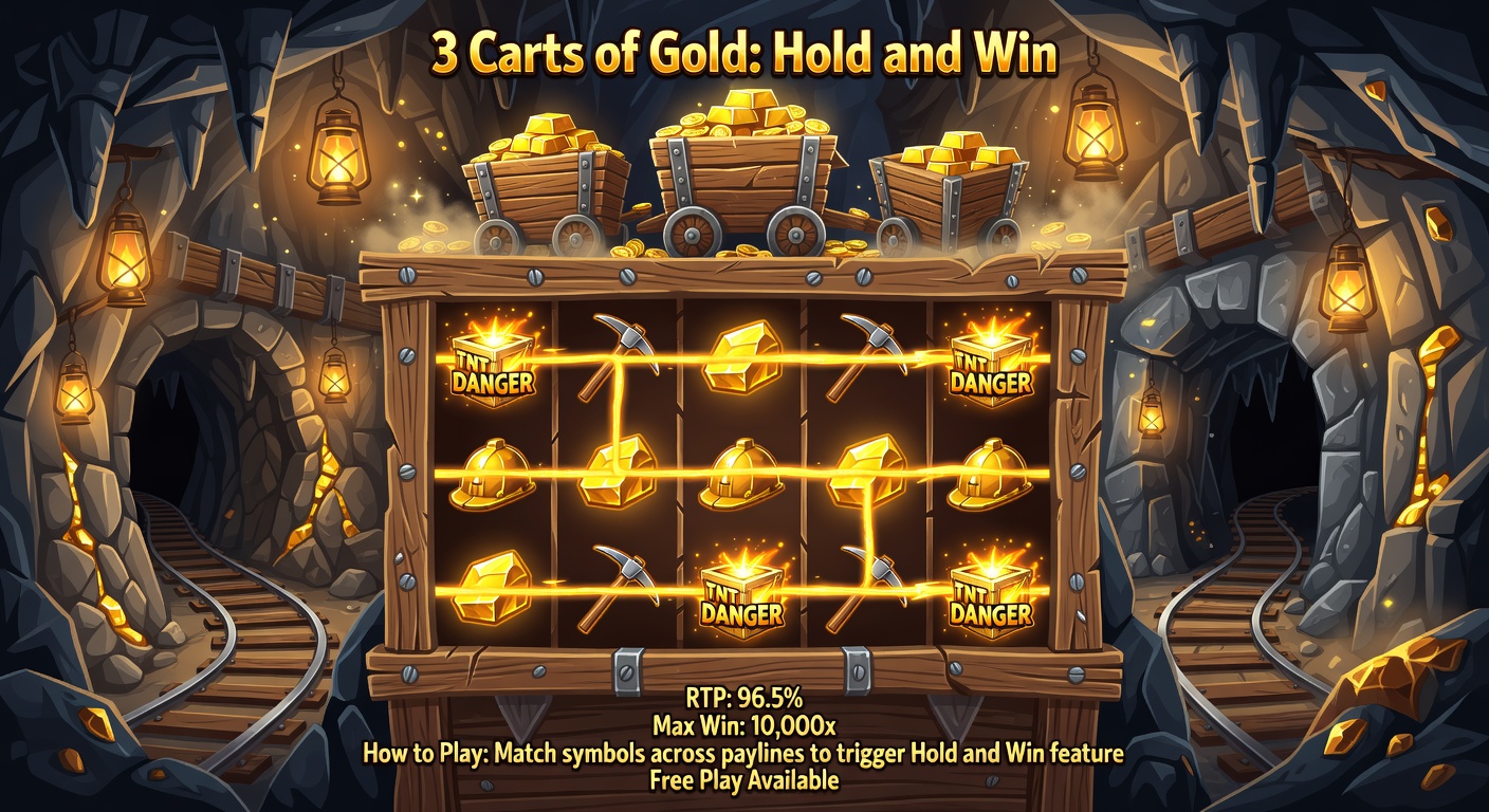 3 Carts of Gold: Hold and Win Slot Demo — Honest Review, RTP & Volatility