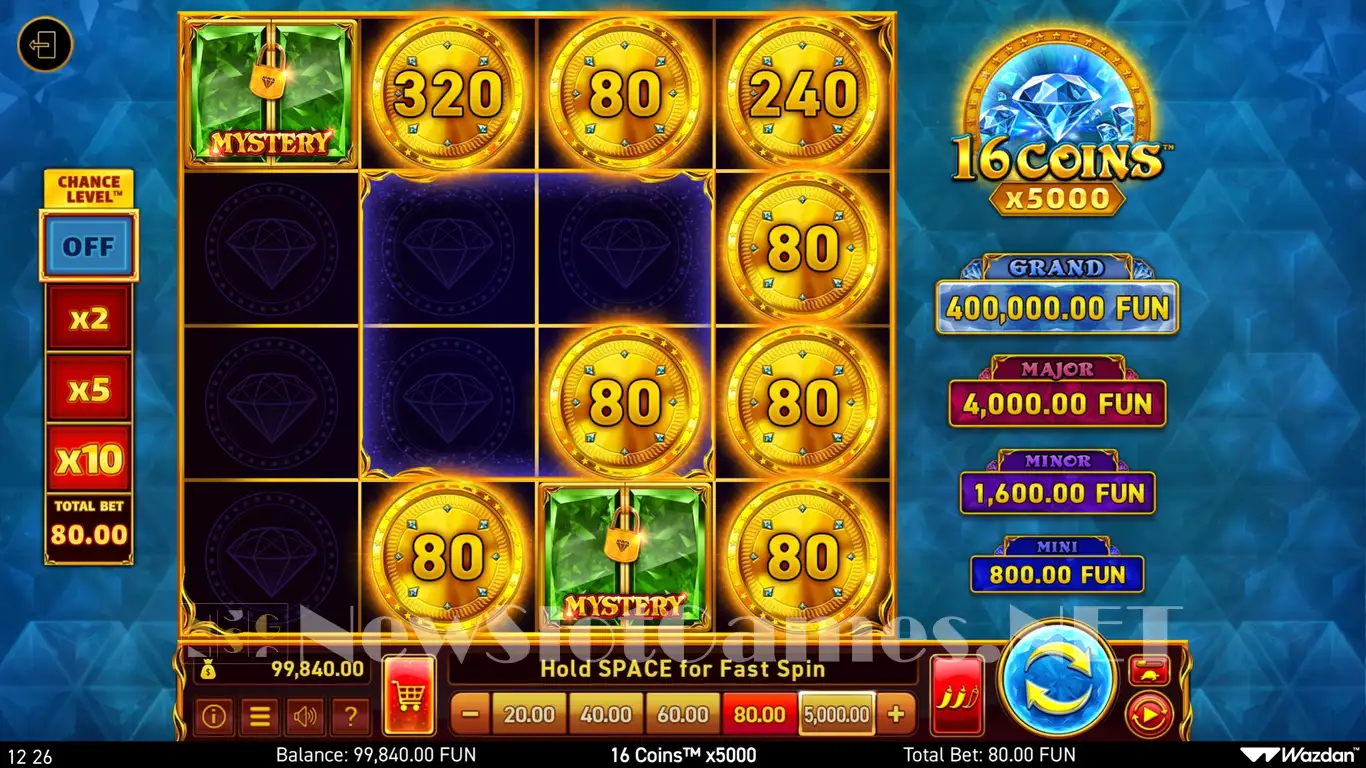16 Coins x5000 Love the Jackpot Slot demo gameplay