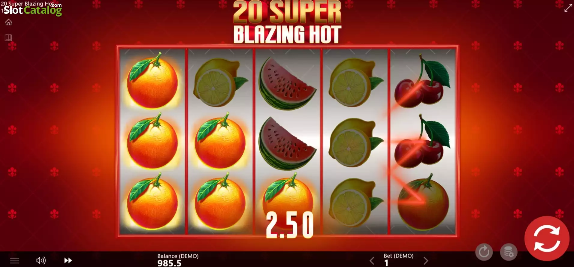 20 Super Blazing Hot demo gameplay