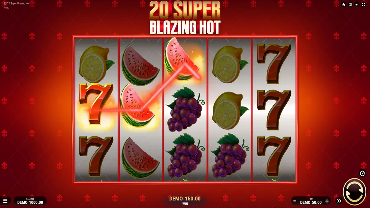 how to play 20 Super Blazing Hot slot game