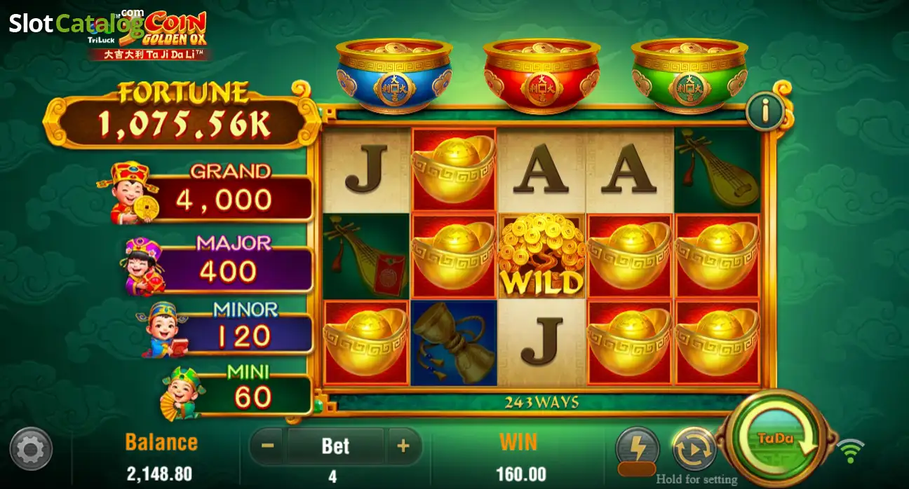 how to play 3 Coin Golden Ox slot game