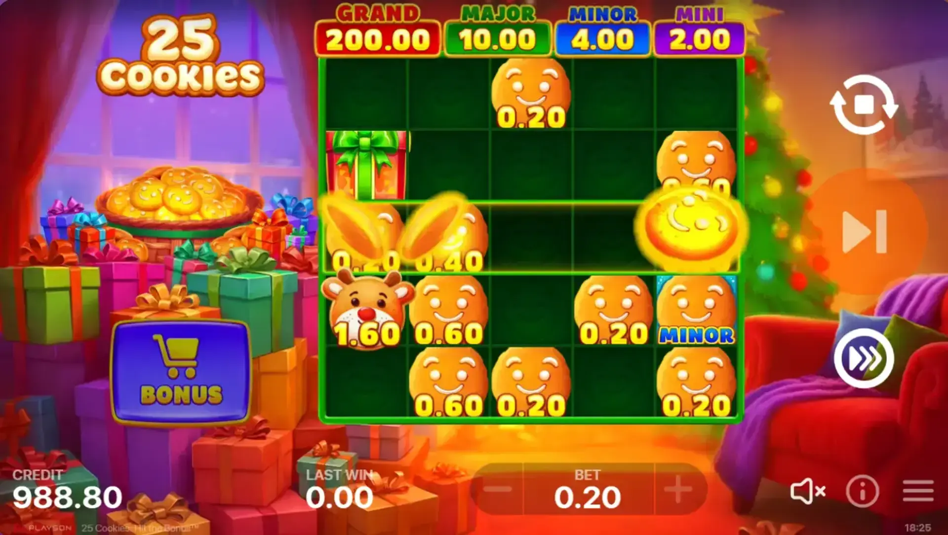 25 Cookies: Hit the Bonus slot game screenshot