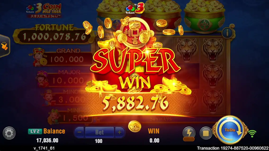 how to play 3 Coin Wild Tiger slot game