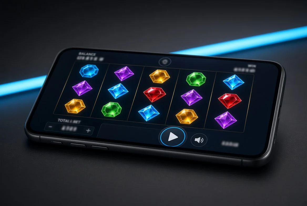 Slot game on a smartphone