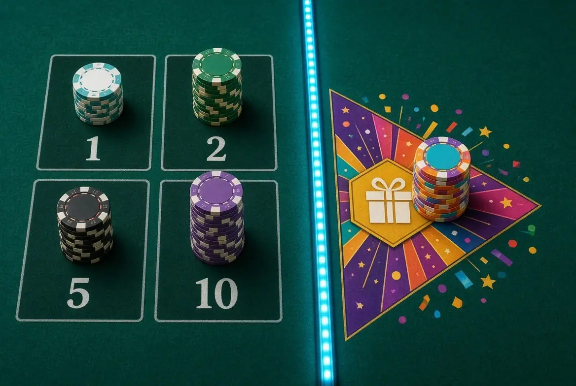 Number bets compared with a bonus-segment bet