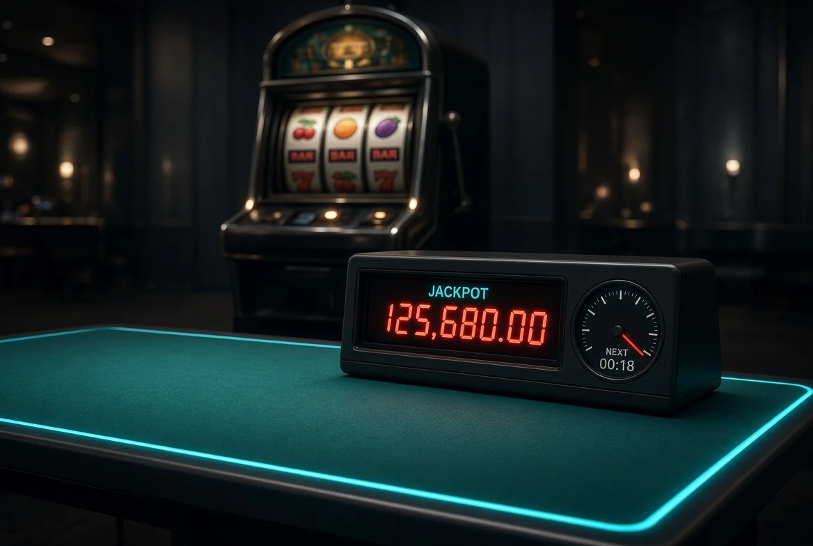 Must-drop jackpot display with a countdown