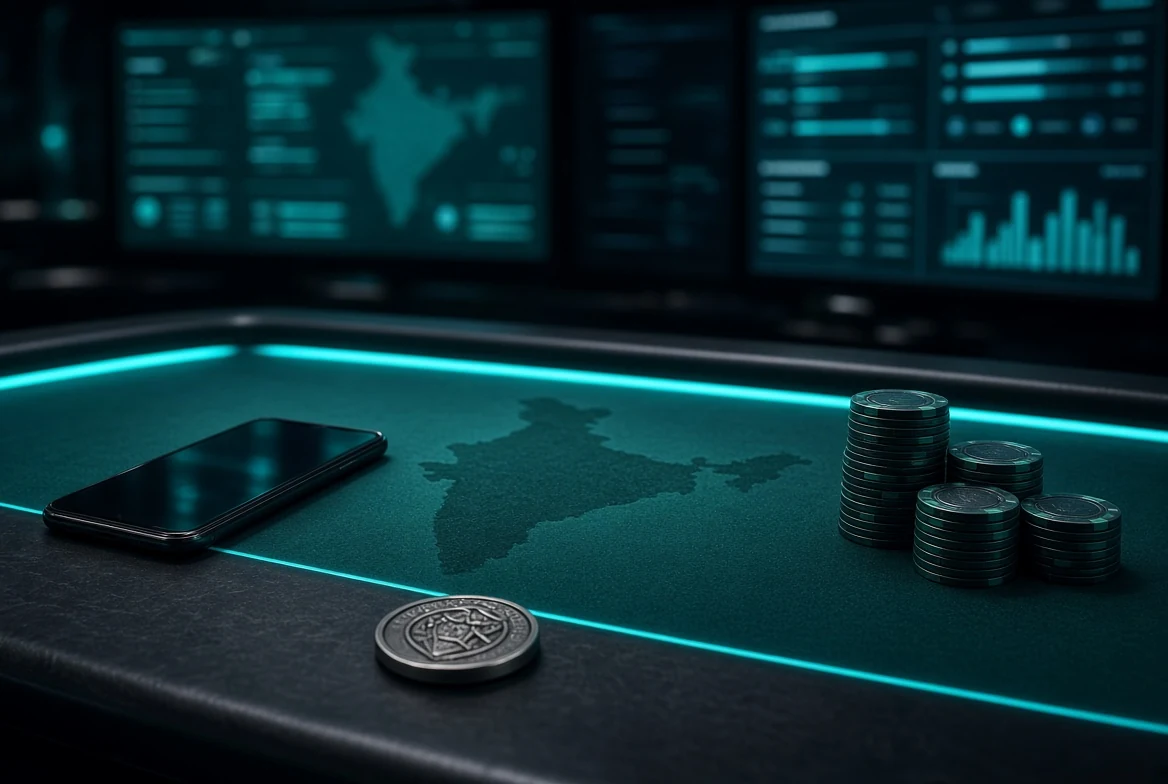 Wide table with India map, phone, license token and audit screens