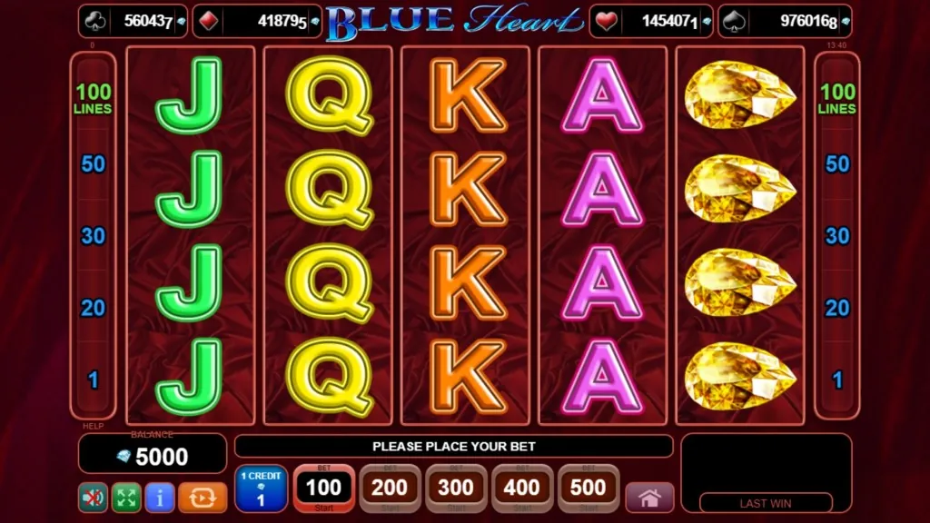 blue heart rtp maximum wins