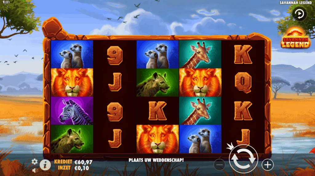 how to play savannah legend for real money