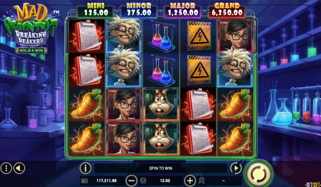 Mad Scientist: Breaking Beakers – Hold & Win Review