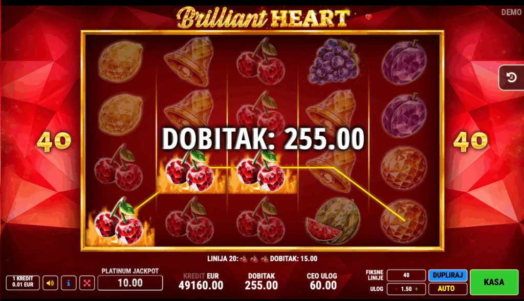 Play Brilliant Heart Slot for Real