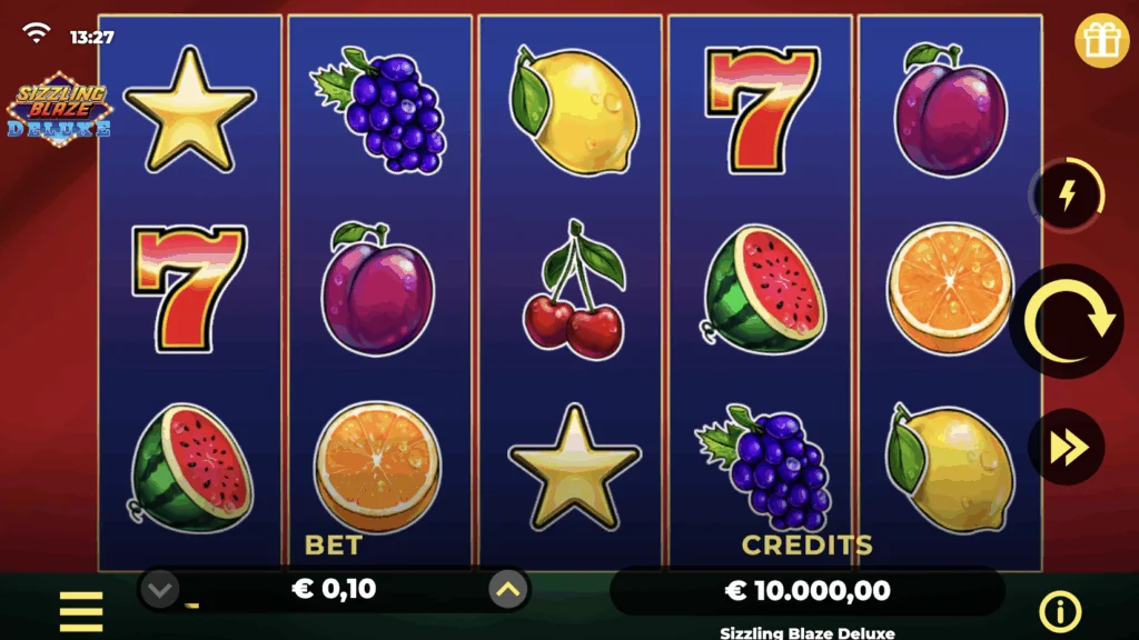 20 Super Blaze Deluxe Slot slot game screenshot