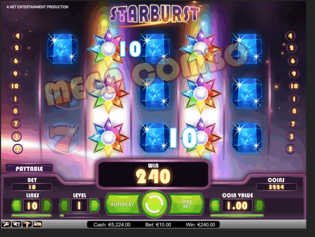 how to play Starburst slot game