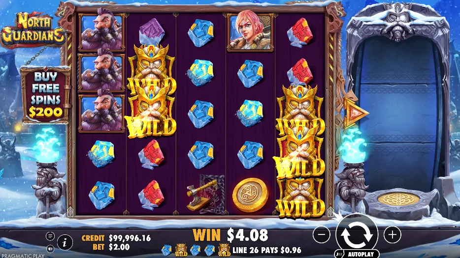 how to play North Guardians slot game