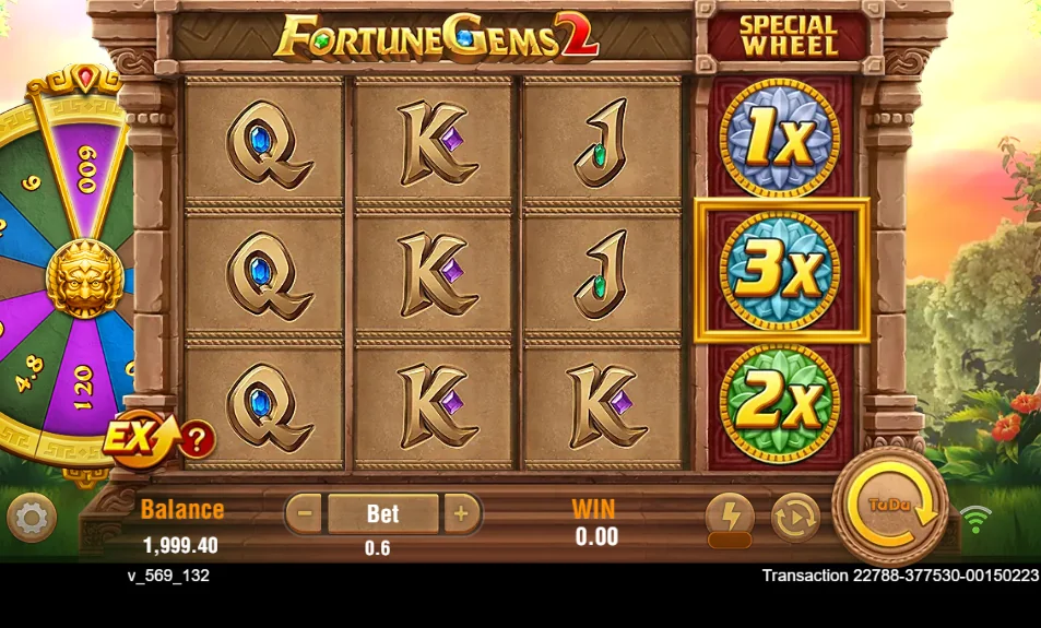 Fortune Gems 2 slot game screenshot