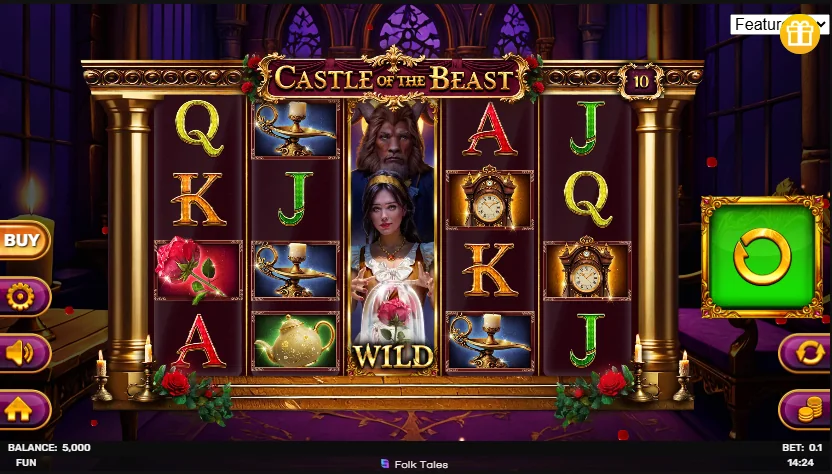 Castle of the Beast slot game screenshot