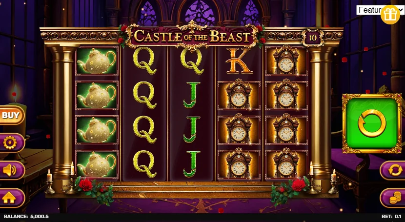 how to play Castle of the Beast slot game