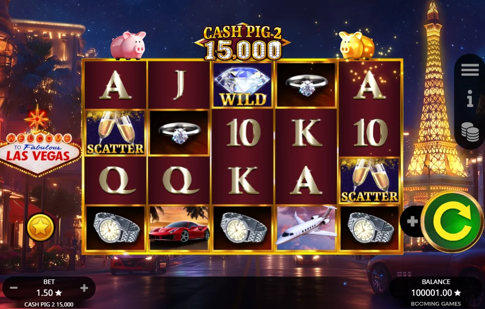 how to play Cash Pig 2 15,000 slot game