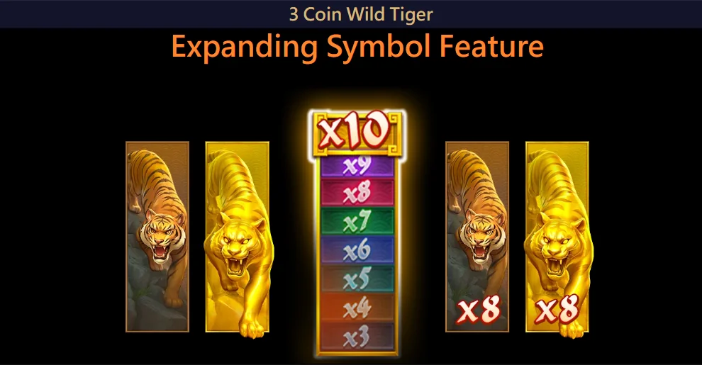 how to play 3 Coin Wild Tiger slot game