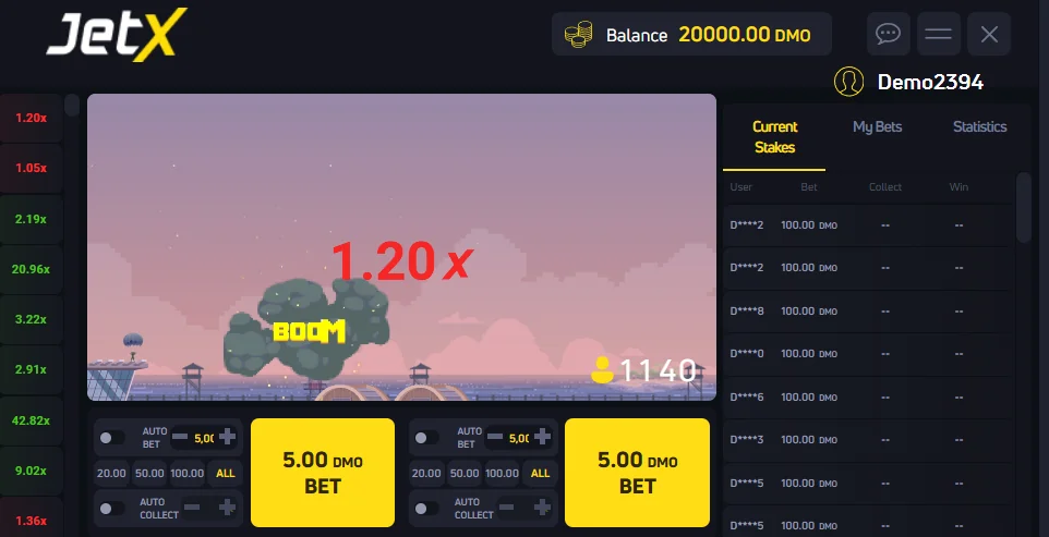 how to play JetX Crash Game slot game