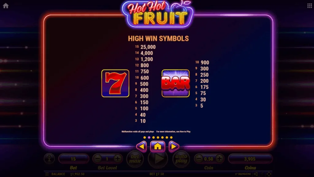 how to play  Hot Hot Fruit slot game
