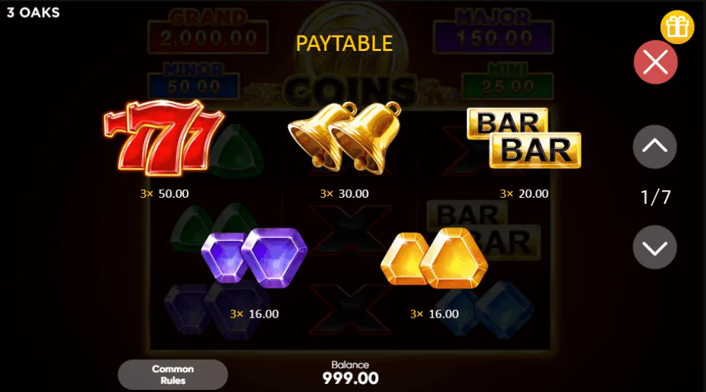 how to play 777 Coins slot game