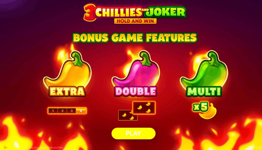 3 Chillies & Joker: Hold and Win slot game screenshot