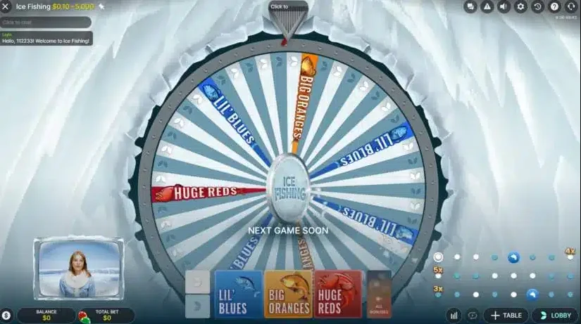 how to play Ice Fishing Live slot game