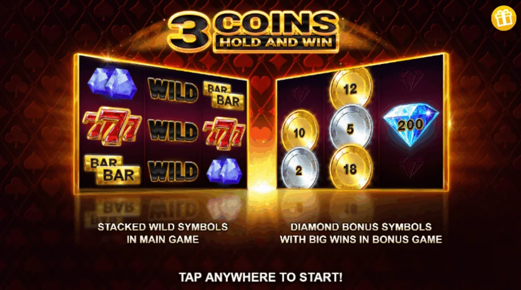 3 Coins: Hold and Win slot game screenshot