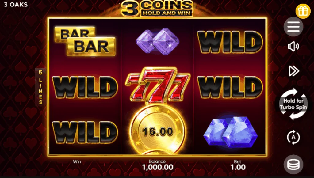 3 Coins: Hold and Win demo gameplay