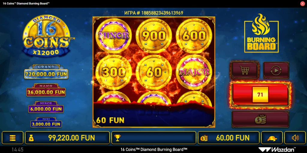 how to play 16 Coins: Diamond Burning Board slot game
