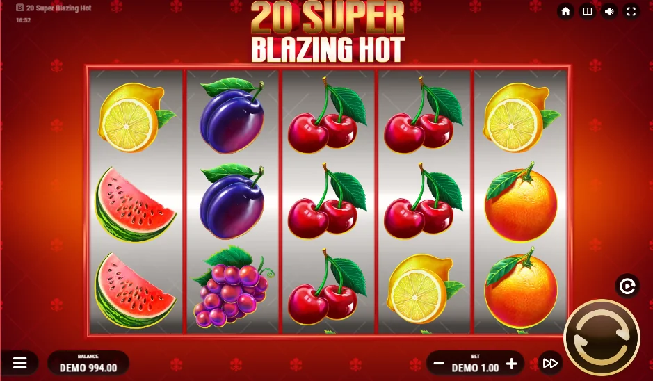 20 Super Blazing slot features and rtp