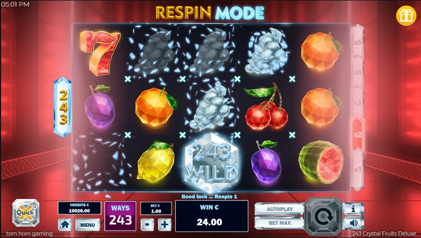 how to play 243 Crystal Fruits slot game