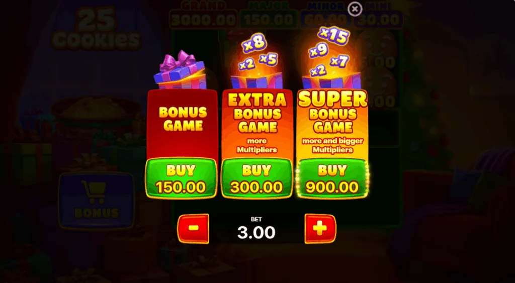 25 Cookies slot features and rtp