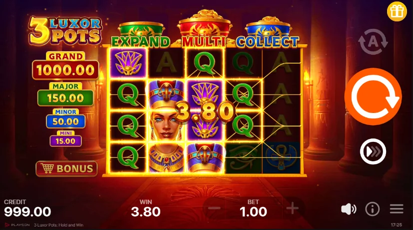 3 Luxor Pots demo gameplay