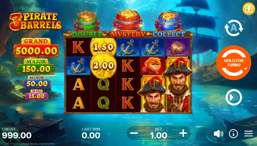 3 Pirate Barrels demo gameplay