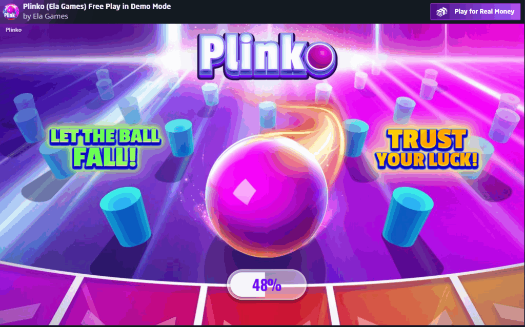 Plinko Game slot game screenshot