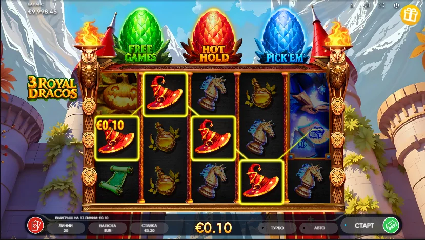 how to play 3 Royal Dracos slot game