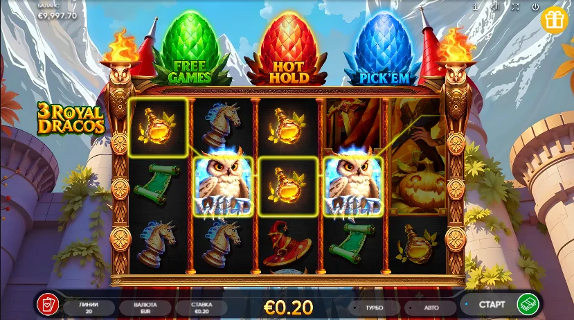 3 Royal Dracos slot features and rtp