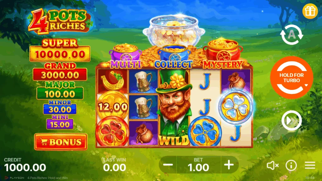4 Pots Riches: Hold and Win demo gameplay