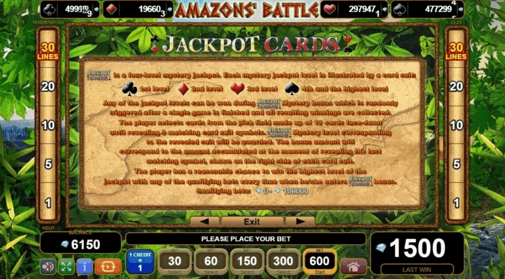50 Amazons’ Battle slot features and rtp