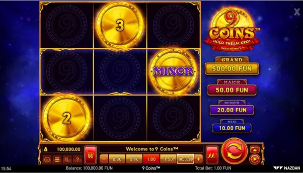 9 Coins: Gold Burning Board demo gameplay