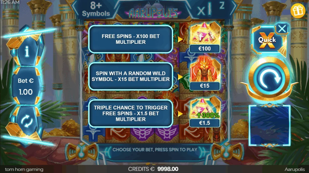 how to play Aarupolis slot game