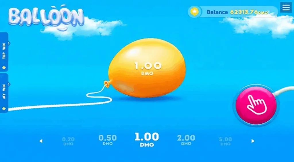 Balloon Crash Game slot game screenshot