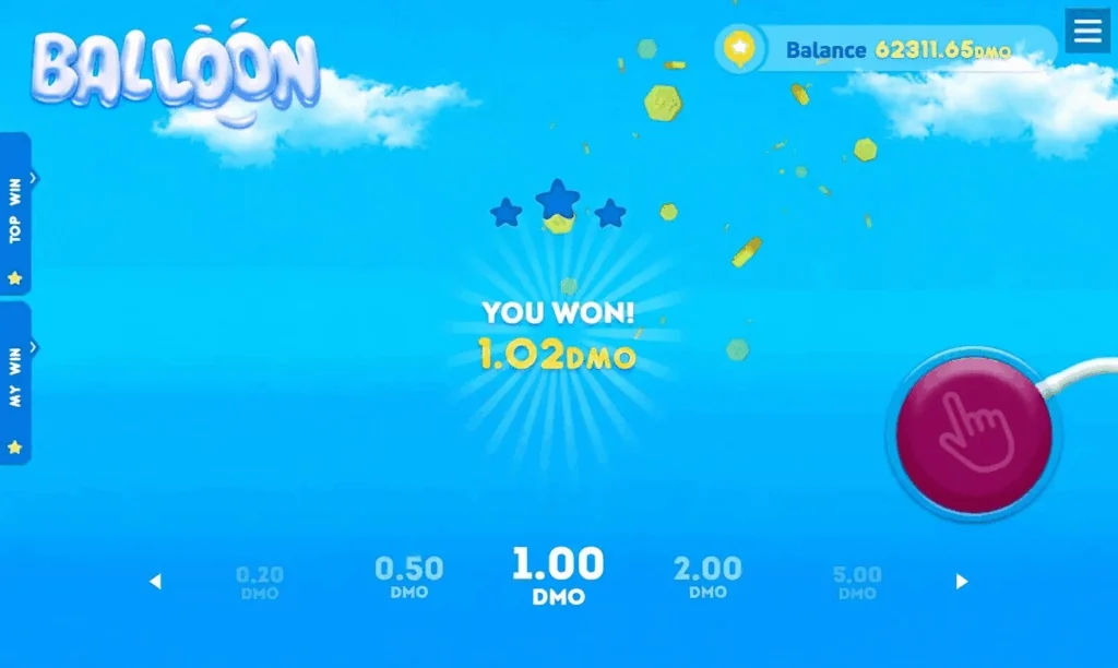 how to play Balloon Crash Game slot game
