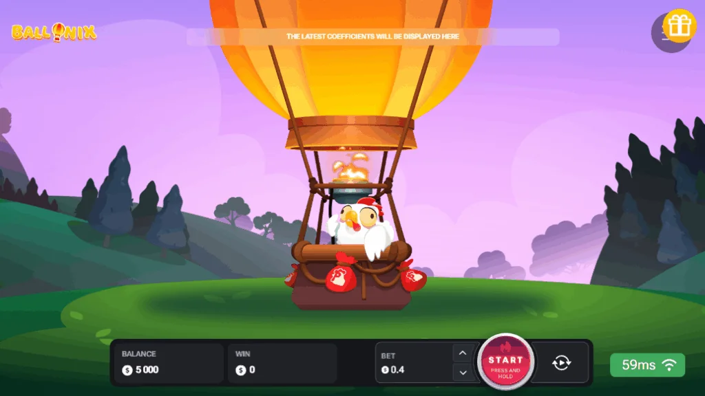 BalloniX slot game screenshot
