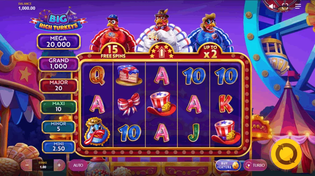 Big Rich Turkeys demo gameplay