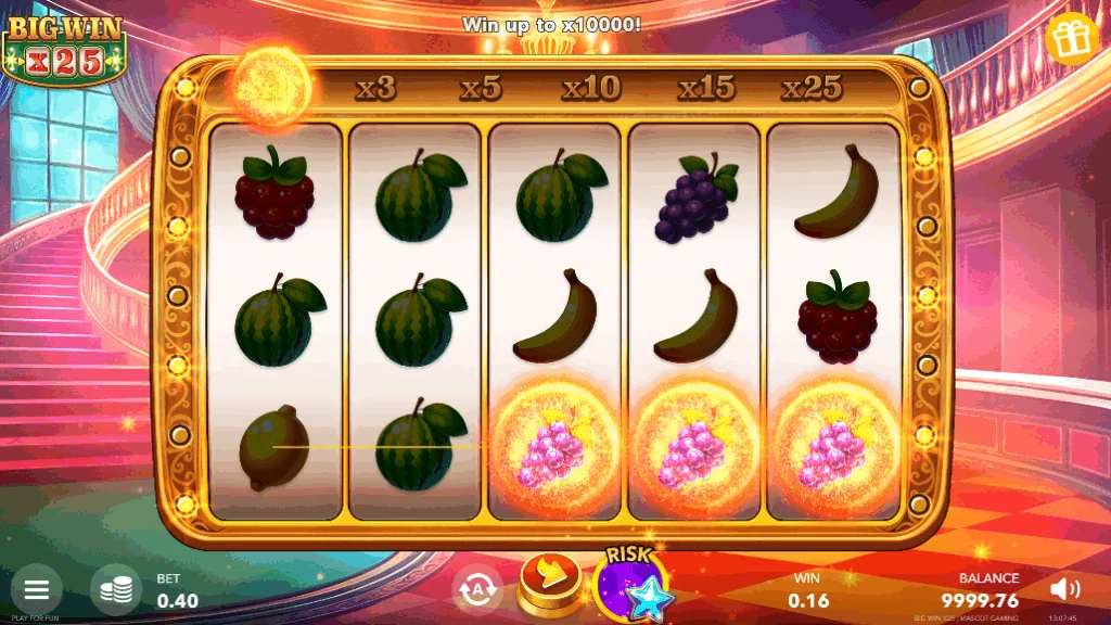 Big Win X25 slot game screenshot
