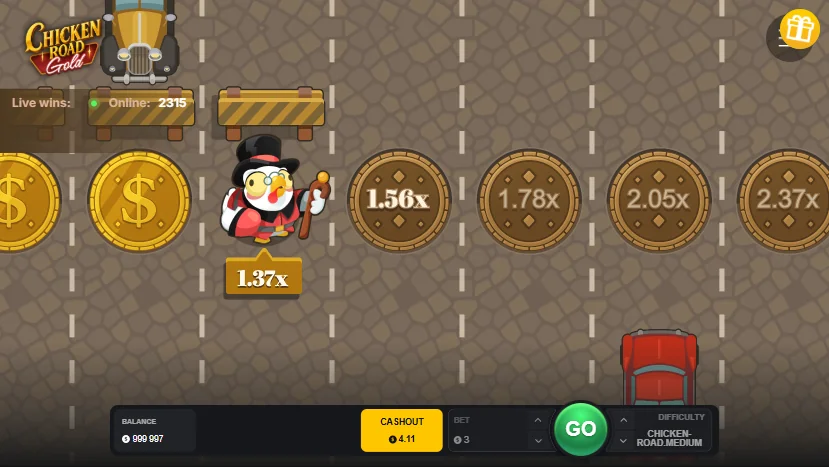 Chicken Road Gold demo gameplay